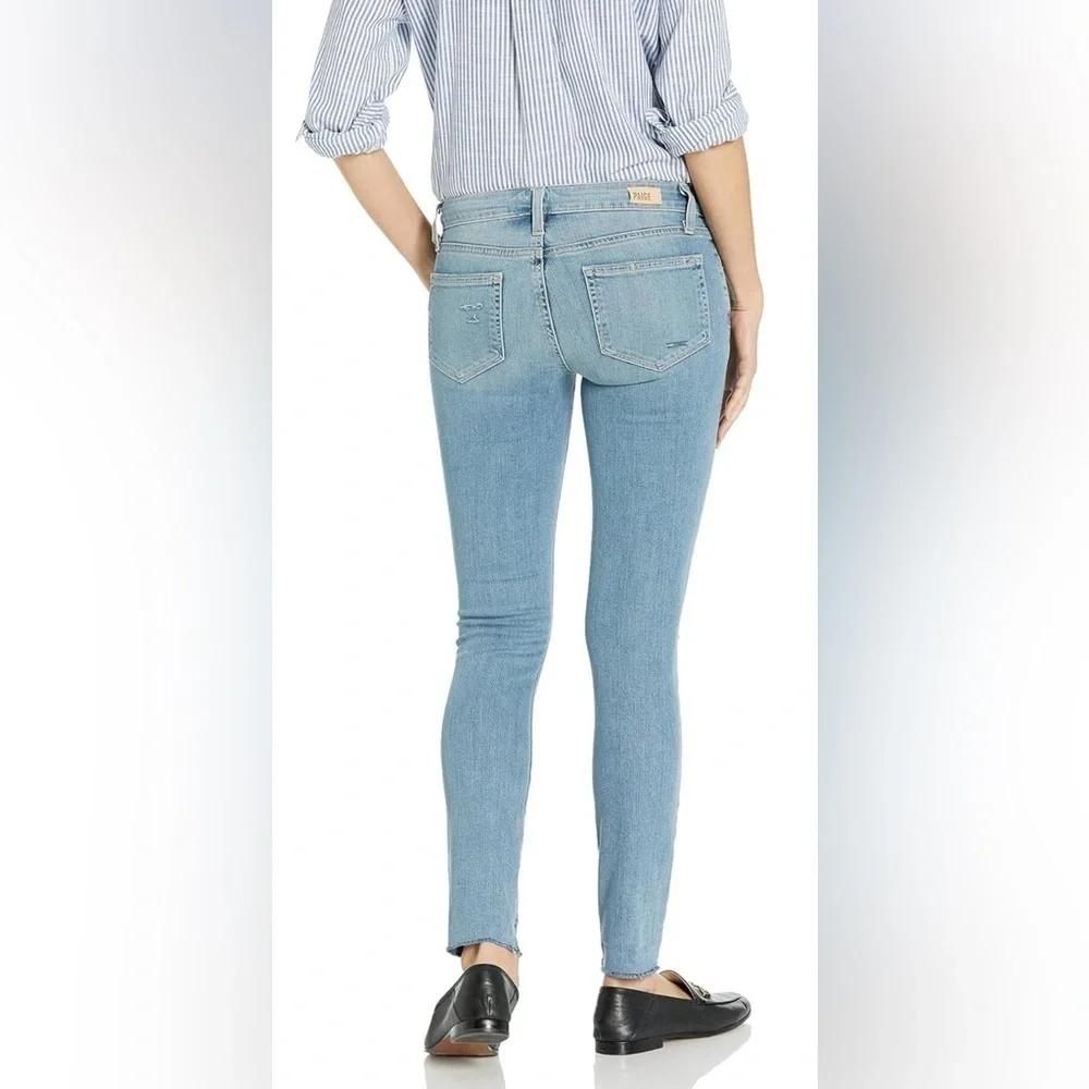 PAIGE Women’s Verdugo Ankle Jeans with Raw Hem Bella Destructed